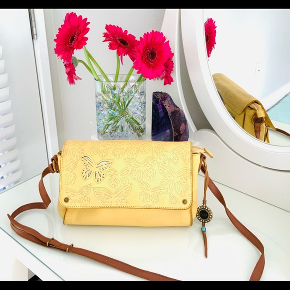 The Sak Handbags - The Sak Sun Butterfly-Cutout Leather Crossbody Bag